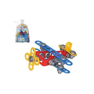 Stavebnice Mladý inženýr, letadlo č.1, 57 dílů  / +3