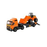 Auto návěs + Nakladač - červený  /+1