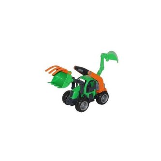 Traktor GripTruck s pluhem a rypadlem  /+1