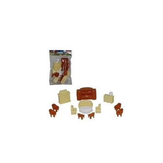 Souprava nábytek pro panenky č.4, 13 dílů / +3