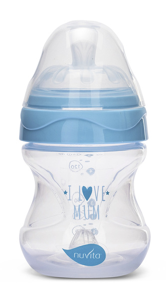 Lahvička 150ml, Transparent blue Lahvička 150ml, Transparent blue