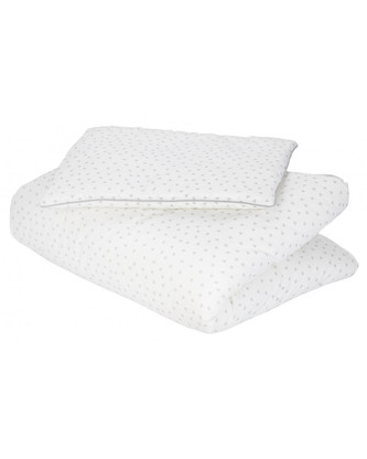 Set prošívaného povlečení 80x100, Králičci bílý