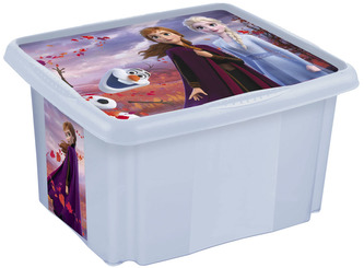 Úložný box s víkem velký "Frozen", Modrá
