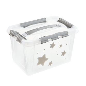 Domácí úložný box "Stars", Šedá M