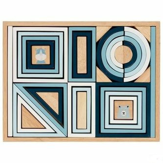 Stavebnice - pastelově modrá