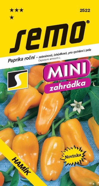 Paprika zel. sladká - Hamík rýchl, pole 30s - séria MINI