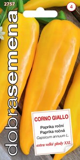 Dobré semená Paprika zel. - Corno Giallo 30s