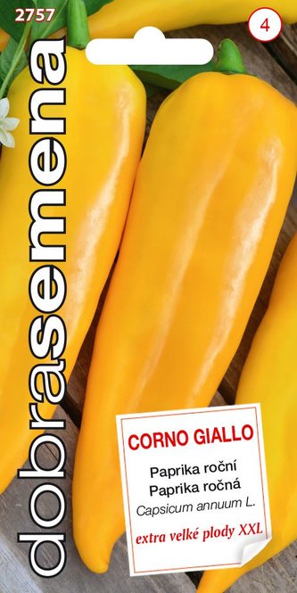 Dobré semená Paprika zel. - Corno Giallo 30s