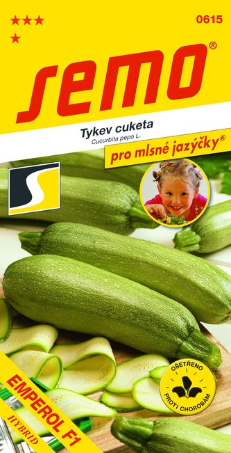 Tekvica cuketa - Emperol F1 bielozelená sieťovaná 1,5g - séria JAZÝČKY