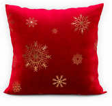Polštář SNOWFLAKE červená/zlatá 40x40 cm  Mybesthome
