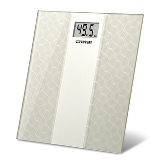 Bilancia Persona Vetro Antiscivolo con Decori Elettronica 10, Bilancia Persona Vetro Antiscivolo con Decori Elettronica 100gr/150kg   "ORO-NERO"   ORO