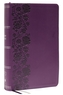 KJV, Personal Size Large Print Single-Column Reference Bible, Leathersoft, Purple, Red Letter, Thumb Indexed, Comfort Pr