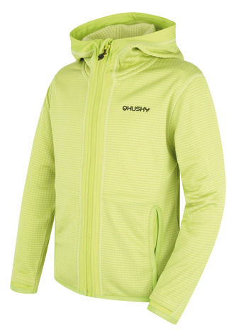 Dětská mikina s kapucí Artic Zip K br. green/dk. khaki - 134