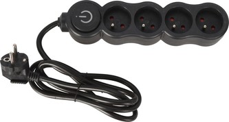 Prodlužovací kabel s vypínačem 4 zásuvky 1,4 m