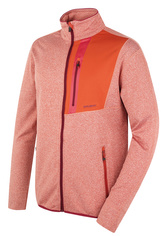 Pánská mikina na zip Ane M dk. brick orange - XXL