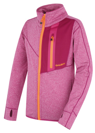 Dětská mikina na zip Ane K magenta - 134 Dětská mikina na zip Ane K magenta - 134