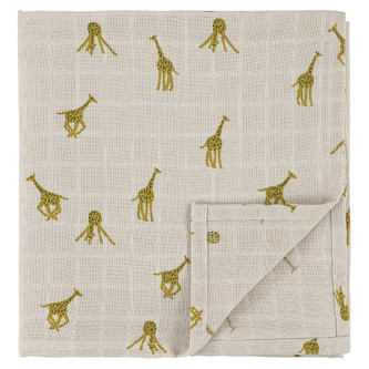 Mušelínová plenka - 110 x 110 cm Groovy Giraffe, set 2 pcs