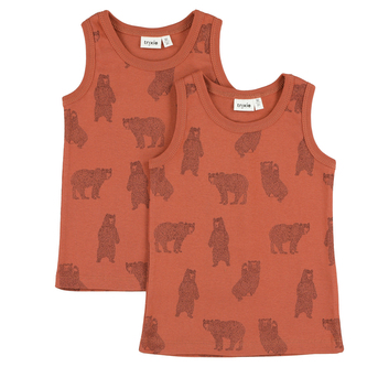 Singlet 2-pack 8y - Brave bear