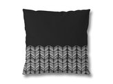POVLAK B&W 40X40CM ZIGZAG ČERNÝ