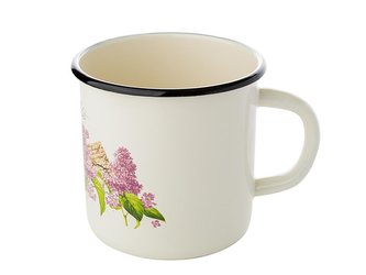 SMALTOVANÝ HRNEK 9CM 500ML LILAK