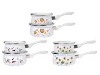 * RENDLÍK SMALTOVANÝ BÍLÝ, PRŮMĚR 16CM, 1,4 L