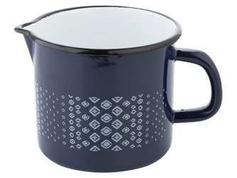 SMALTOVANÝ HRNEK 12CM 1,24L TRELIS