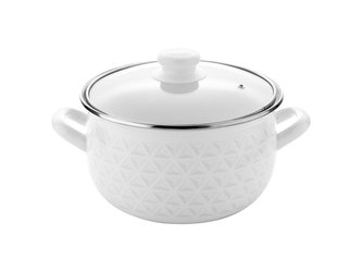 HRNEC SMALTOVANÝ PYZA S POKLIČKOU 16CM 2,2L DIAMOND