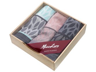 UTĚRKA DEKOR V DŘEVĚNÉ KRABIČCE 50X70CM LISTKI