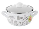 HRNEC SMALTOVANÝ PYZA S POKLIČKOU 18CM 3L PORTOBELLO