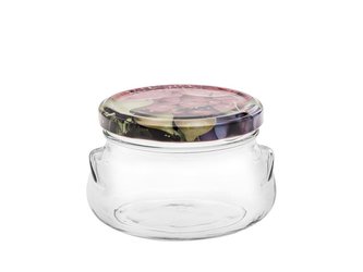 SADA SKLENIC NA ZAVAŘOVÁNÍ 6-KS 0.300 L ZDOBENÉ VÍČKO