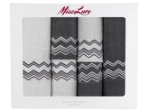 RUČNÍKI MISS LUCY 6KS ZIGZAG