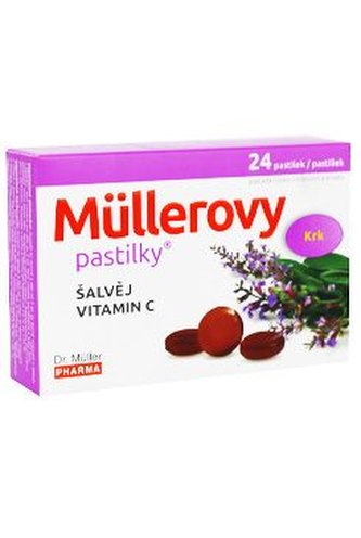 Dr.Muller Pastilky so šalvia a vit.C 24ks