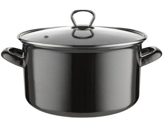 HRNEC SMALTOVANÝ S POKLIČKOU 24CM 5,6L METALICO