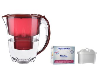 FILTRAČNÍ KONVICE AMETHYST 2.8L ČERVENÁ 25 -AQU 4600987006024