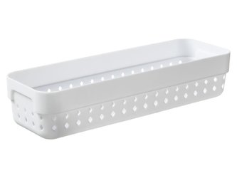 košík SEOUL M-organ., 24x8x5cm-bílý, plast