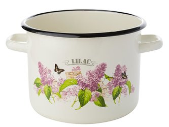 SMALTOVANÝ HRNEC 22CM 6L LILAK