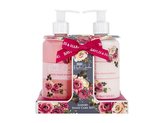 Baylis & Harding Royale Garden tělové mléko Royale Garden Rose, Poppy & Vanilla 300 ml + mýdlo na ruce Royale Garden Rose, Poppy & Vanilla 300 ml
