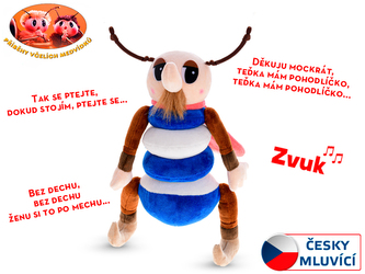 Príbehy včelích medvedíkov Kvapník plyšový 32cm s pesničkami na batérie 0m+ v sáčku