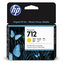 HP originální ink 3ED69A, HP 712, yellow, 29ml, HP