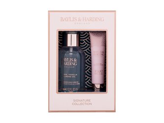 Baylis & Harding Jojoba, Vanilla & Almond Oil tělový spray Jojoba, Vanilla & Almond Oil 95 ml + lesk na rty 12 ml