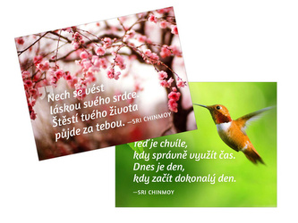 magnety na chladničku Teraz je chvíľa + Nechaj sa viesť