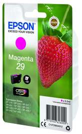 Epson originální ink C13T29834022, T29, magenta, 3, 2ml, Epson Expression Home XP-235, XP-332, XP-335, XP-432, XP-435