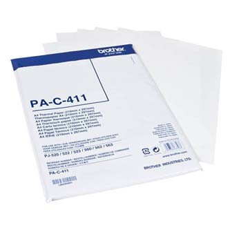 Brother Thermal Paper, termo papier, biely, A4, 100 ks, PAC411, termosublimačný