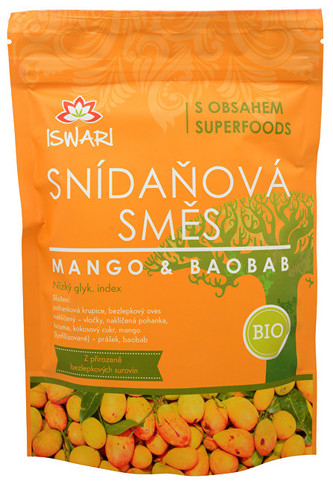 Iswari BIO Snídaňová směs Mango-Baobab 1 kg