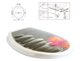 WC deska leknín kameny