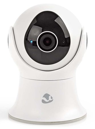 NEDIS IP Kamera/ venkovní/ IP65/ Wi-Fi/ 1080p/ PIR senzor/ Cloud/ otáčení/náklon/ 16GB/ Android/ iOS/ adaptér/ bílá