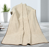 Evropské merino deka béžová 450g/m2 - deka béžová - 155x200 cm