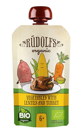 Rudolfs Kapsička Zelenina, čočka, krůtí maso 110 g