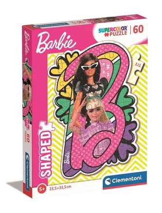 Puzzle 60 Super Color Barbie Shaped