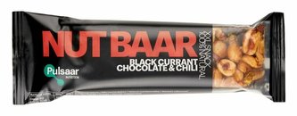 Pulsaar Ořechová tyčinka černý rybíz, čokoláda & chili 40 g